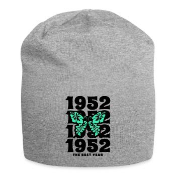 Groovy et Vintage 1952 70 Ans Anniversaire - Bonnet en jersey - gris chiné - Devant
