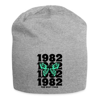 Groovy und Vintage 1982 40-jähriges Jubiläum - Jersey-Beanie - Grau meliert - Vorne