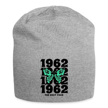 Groovy und Vintage 1962 60-jähriges Jubiläum - Jersey-Beanie - Grau meliert - Vorne