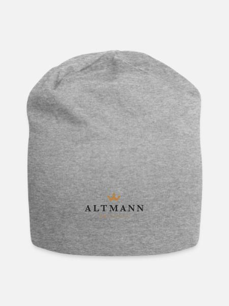 Altmann Original Familienlogo - Jersey-Beanie - Grau meliert