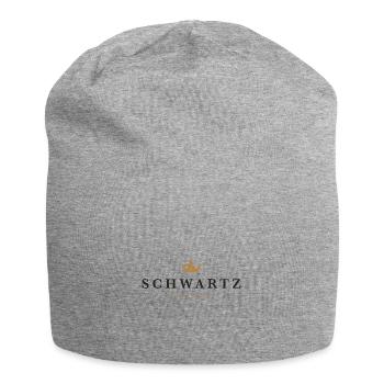 Schwartz Original Familienlogo - Jersey-Beanie - Grau meliert - Vorne