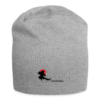 Atychiphobia - kick it - Jersey Beanie - heather grey - Front