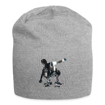Skateboarder skater - Jersey Beanie - heather grey - Front