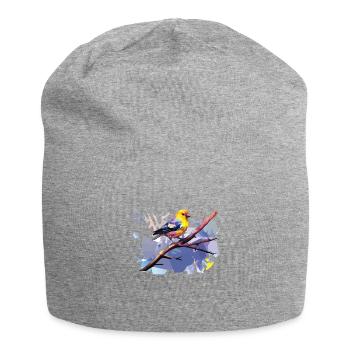 Amerikanischer Stieglitz Künstlerisch - Jersey-Beanie - Grau meliert - Vorne