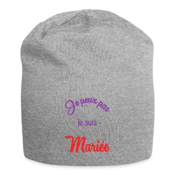 MARIEE. FUTURE MARIEE - Bonnet en jersey - gris chiné - Devant