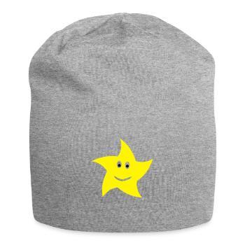 stern - Jersey-Beanie - Grau meliert - Vorne