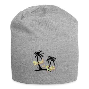 Urlaub auf Keta Ketamin und Drogen - Jersey-Beanie - Grau meliert - Vorne