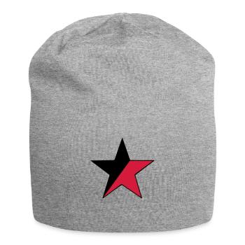 Etoile anarchiste - Bonnet en jersey - gris chiné - Devant