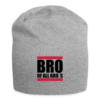 Bro of all Bro´s - Jersey-Beanie - Grau meliert - Vorne