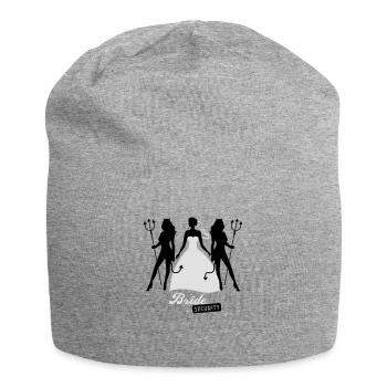 JGA - Bride security - Bride - Team - Teufel 2C - Jersey Beanie - heather grey - Front