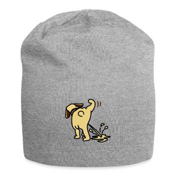 pinkelhund - Bonnet en jersey - gris chiné - Devant