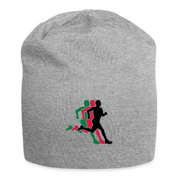 courir - Bonnet en jersey - gris chiné - Devant