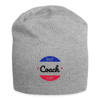 Coach / Coaching / Trainer / Sport - Jersey-Beanie - Grau meliert - Vorne