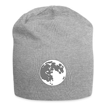 Mond - Jersey-Beanie - Grau meliert - Vorne