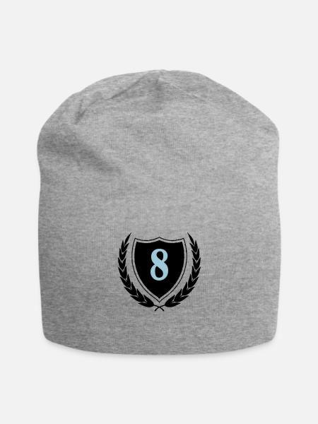 wappen 8 - Jersey-Beanie - Grau meliert