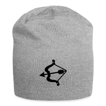 Cupidon arc et flèche. - Bonnet en jersey - gris chiné - Devant