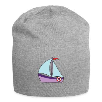 sailboat - Jersey Beanie - heather grey - Front
