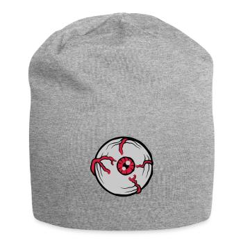 Big Crazy Horror Eye - Jersey Beanie - heather grey - Front