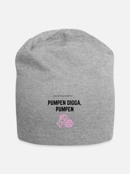 Pumpem Digga Pumpen - Jersey-Beanie - Grau meliert