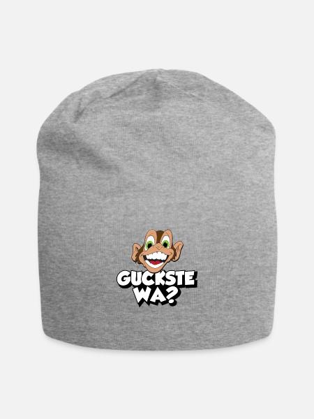guckste wa? - Jersey-Beanie - Grau meliert
