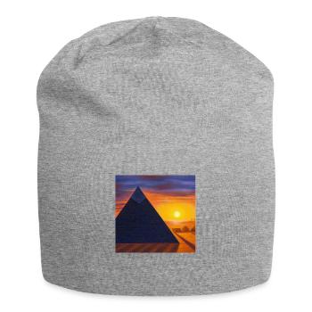 Great Pyramid - Jersey Beanie - heather grey - Front