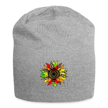Juneteenth Sunflower Black History Fête des mères - Bonnet en jersey - gris chiné - Devant