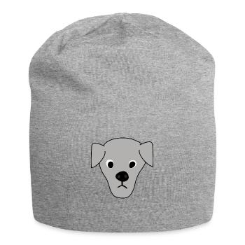 chiot 6 - Bonnet en jersey - gris chiné - Devant