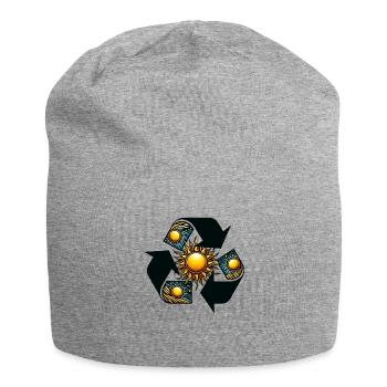 Recycling Sun - Jersey Beanie - heather grey - Front