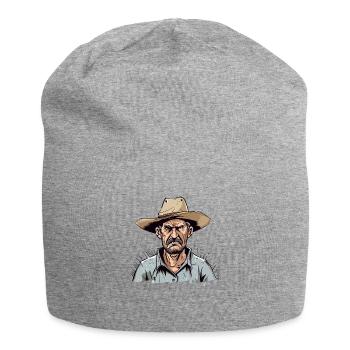 Paysan énervé n°1 - Bonnet en jersey - gris chiné - Devant