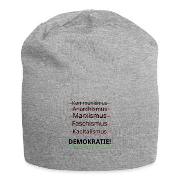 GEGEN ismus auch Anarchismus - Jersey-Beanie - Grau meliert - Vorne