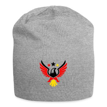 Bundesadler Dreifarbig Deutschland Wappen Vektor - Jersey-Beanie - Grau meliert - Vorne