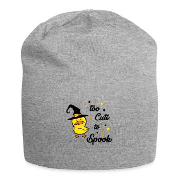 Trop mignon pour effrayer 01 - Bonnet en jersey - gris chiné - Devant