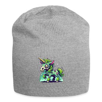 Licorne Zombie, Zombiecorn, Licorne, Horreur - Bonnet en jersey - gris chiné - Devant