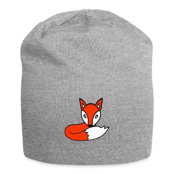 Fuchs Rotfuchs Wald Tier Schlauer Süßer Wild Hund - Jersey-Beanie - Grau meliert - Vorne