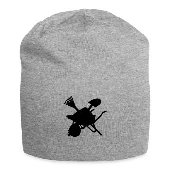 Gartenarbeit - Jersey-Beanie - Grau meliert - Vorne