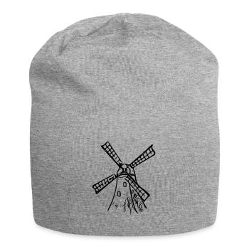 Moulin à vent vintage classique - Bonnet en jersey - gris chiné - Devant