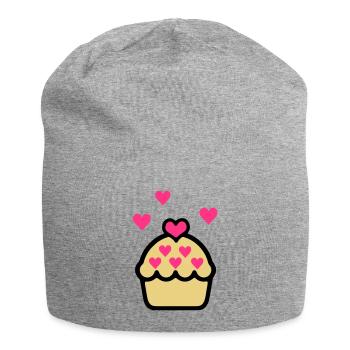 cupcake - Bonnet en jersey - gris chiné - Devant