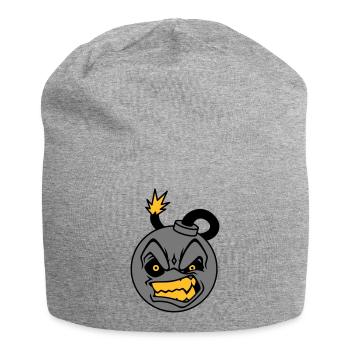 Angry Bomb - Jersey Beanie - heather grey - Front