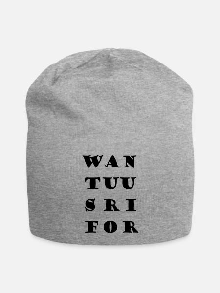 WAN TUU SRI FOR - Jersey-Beanie - Grau meliert