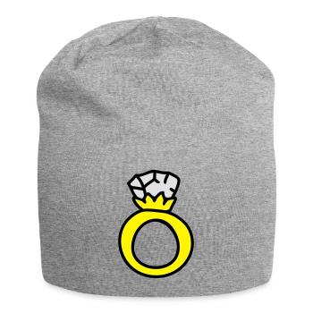 Ring - anneau de mariage 3 - Bonnet en jersey - gris chiné - Devant