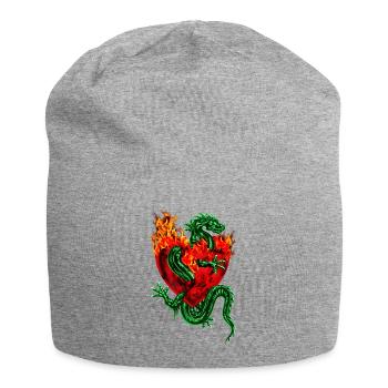 Fireheart dragon Tatoo / Feu Coeur de tatouage de - Bonnet en jersey - gris chiné - Devant