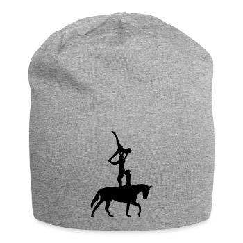 equestrian vaulting - Jersey Beanie - heather grey - Front