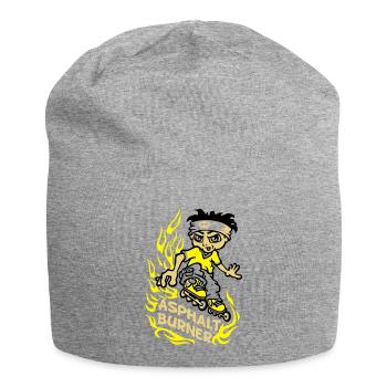 Asphalt burner - Jersey Beanie - heather grey - Front