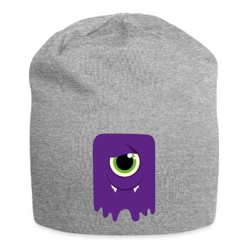 Monstre / Alien Papa - Bonnet en jersey - gris chiné - Devant