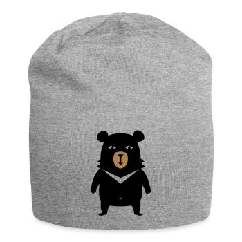 BOBBY L'OURS T-SHIRT - Bonnet en jersey - gris chiné - Devant