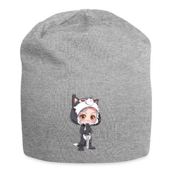 MOSBIES Schattenwolf Cosplay Schwert Geschenk - Jersey-Beanie - Grau meliert - Vorne