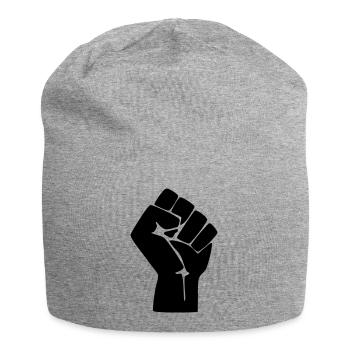 Faust Protest Widerstand - Jersey-Beanie - Grau meliert - Vorne
