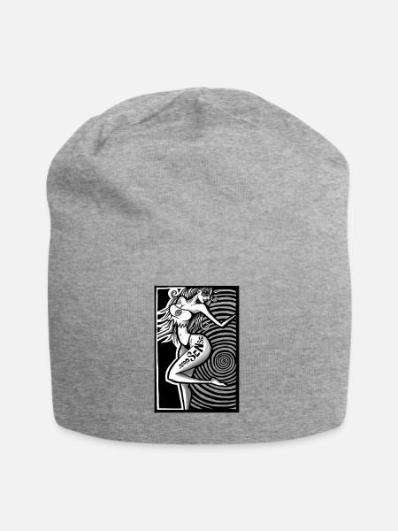 hypnotic love - Jersey-Beanie - Grau meliert