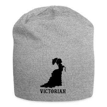 viktorianisch blak - Jersey-Beanie - Grau meliert - Vorne