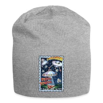 Message extraterrestre - Bonnet en jersey - gris chiné - Devant